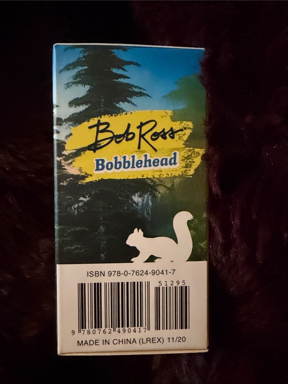 Hallmark Bob Ross Bobblehead - Blue, Yellow, Green, Brown - Picture 3 of 5